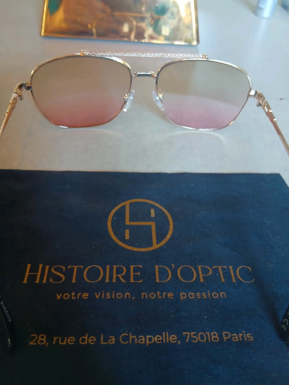 Vintage Aviator Style Glasses – Gradient Lenses (histoire d’optique) – photo 10